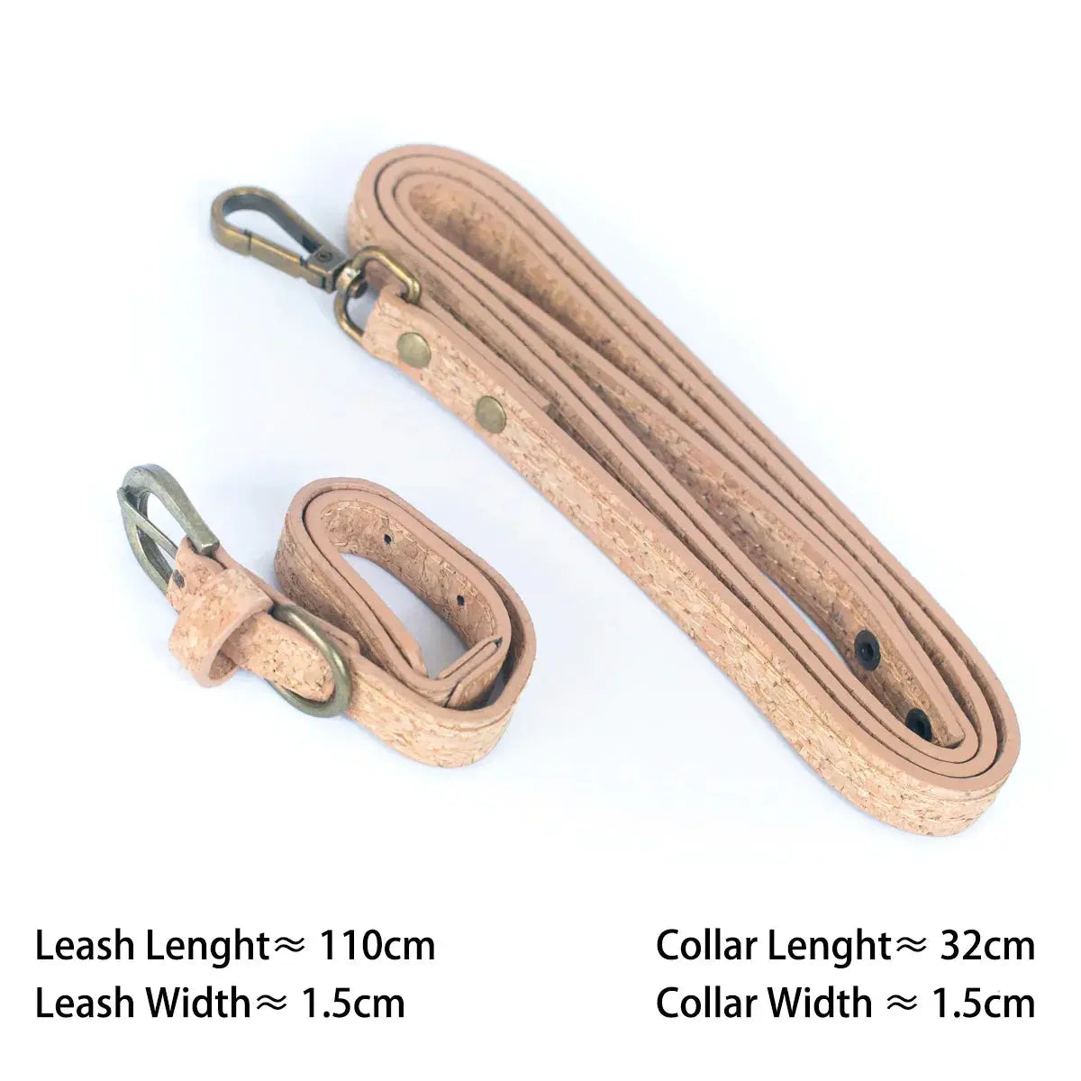 Eco-Friendly Cork Pet Collar and Leash Set - HENRY I B2B