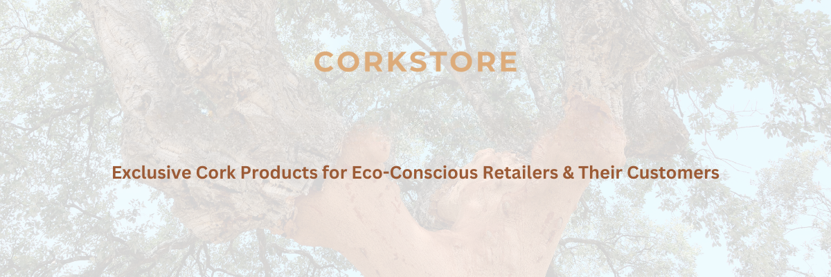 filtered image of cork tree with CORKSTORE and Exclusive Cork Products for Eco-Conscious Retailers & Their Customers