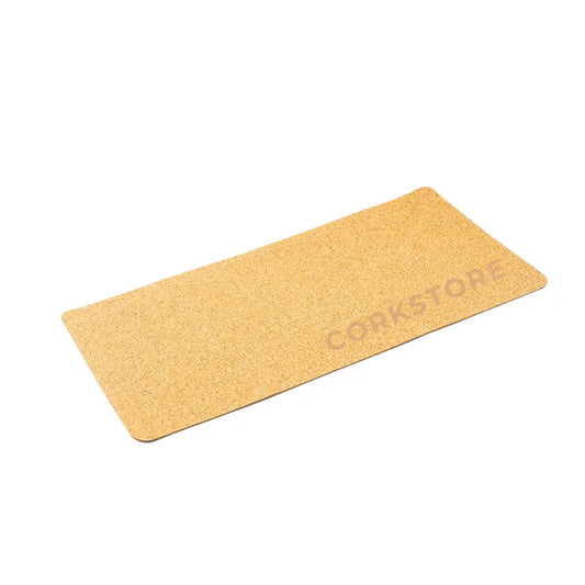 cork desk mat with CORKSTORE logo bottom RH corner